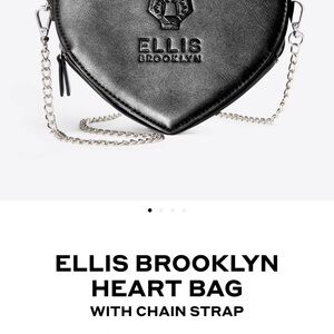 Ellis Brooklyn Heart Bag with Chain Strap